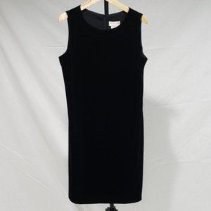 NWT Victor Costa Black Velvet Dress Size Large